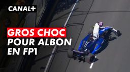 Violente sortie de piste pour Albon en FP1