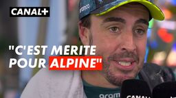 Fernando Alonso : “C’est mérité pour Alpine“