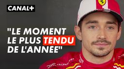 La réaction de Charles Leclerc après sa pole position