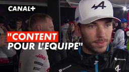 La réaction de Pierre Gasly, une nouvelle fois dans les points