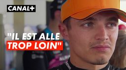 La réaction de Lando Norris après son accrochage avec Max Verstappen au Grand Prix d'Autriche