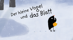 Der kleine Vogel und das Blatt