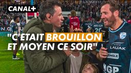 L'interview sur le terrain de Camille Lopez après la victoire bayonnaise