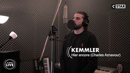 Kemmler interprète en live pour CSTAR "Hier Encore" de Charles Aznavour