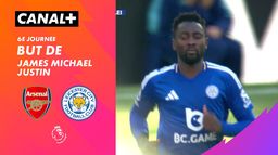 Le but de James Michael Justin contre Arsenal (47')