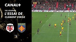 L'essai de Clement Verge contre Perpignan