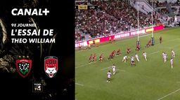 L'essai de Theo William contre Toulon