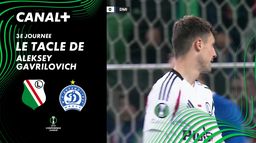 Le tacle de Aleksey Gavrilovich contre Legia Varsovie (46')