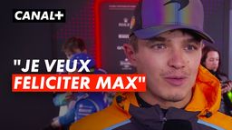 Lando Norris félicite Max Verstappen pour son titre de champion du monde de Formule 1