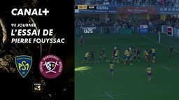 L'essai de Pierre Fouyssac contre Bordeaux-Bègles