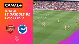 Le dribble de Bukayo Saka contre Brighton (75')