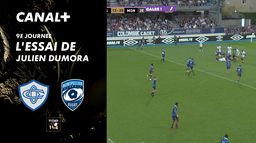 L'essai de Julien Dumora contre Montpellier