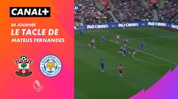 Le tacle de Mateus Fernandes contre Leicester (57')