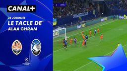 Le tacle de Alaa Ghram contre Atalanta (26')