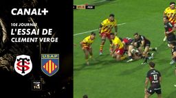 L'essai de Clement Verge contre Perpignan