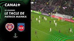 Le tacle de Patrick Mainka contre FC Heart of Midlothian (91')