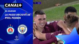 Le passe décisive de Phil Foden contre Slovan Bratislava (74')