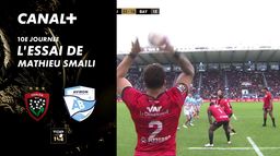 L'essai de Mathieu Smaili contre Bayonne