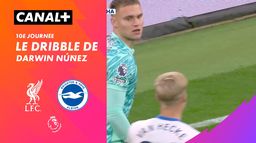 Le dribble de Darwin Núñez contre Brighton (9')