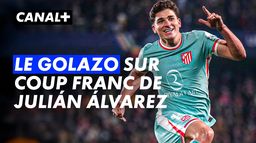 Julián Álvarez s'offre un coup franc direct face au Sparta Prague