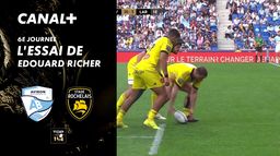 L'essai de Edouard Richer contre Bayonne