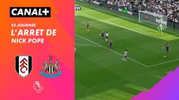 L'arrêt de Nick Pope contre Fulham (37')