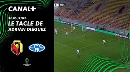 Le tacle de Adrián Diéguez contre Molde FK (54')