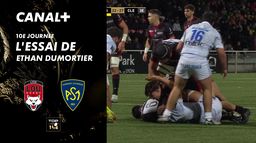 L'essai de Ethan Dumortier contre Clermont