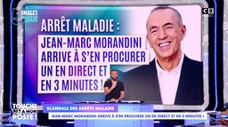 Jean-Marc Morandini arrive à se procurer un arrêt maladie en direct et en 3 minutes !