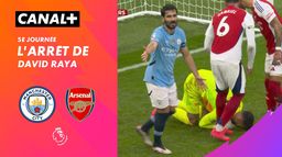 Le arrêt de David Raya contre Man City (62')