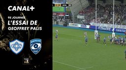 L'essai de Geoffrey Palis contre Montpellier