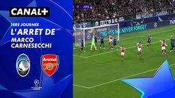 Le magnifique arrêt de Marco Carnesecchi contre Arsenal (14')