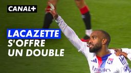 Le doublé d'Alexandre Lacazette avec Lyon juste avant la pause