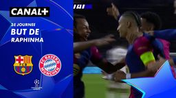 Le but de Raphinha contre le Bayern Munich (1')