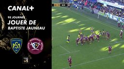 L'essai de Leon Darricarrere contre Bordeaux-Bègles