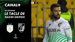 Le tacle de Nazmi Gripshi contre Vitoria Guimaraes (12')