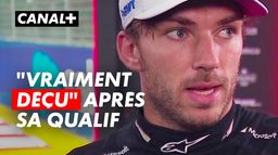 Gasly "vraiment déçu" après sa qualification