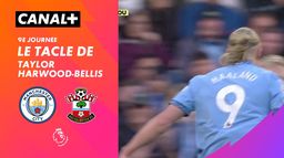 Le tacle de Taylor Harwood-Bellis contre Man City (50')