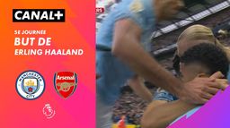 Le but de Erling Haaland contre Arsenal (9')