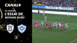 L'essai de Michael Ruru contre Castres