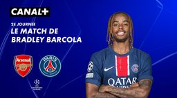 Focus sur le match de Bradley Barcola contre Arsenal