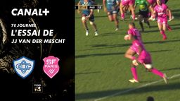 L'essai de JJ van der Mescht contre Castres