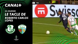 Le tacle de Roberto Carlos Lopes contre The New Saints (93')