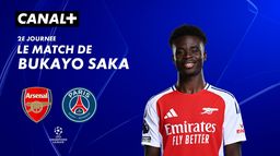 Focus sur le match de Bukayo Saka contre le PSG