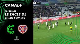 Le tacle de Thibo Somers contre FC Heart of Midlothian (45')