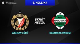 Skrót meczu Widzew - Radomiak