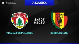 Skrót meczu Puszcza - Korona