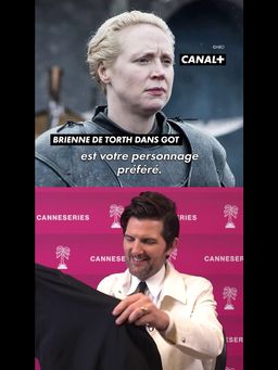 On a offert un cadeau à Adam Scott à CANNESERIES