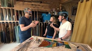 Julien Cohen à la découverte du vitrail à Vézelay