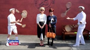 Catherine et Liliane à Roland Garros 